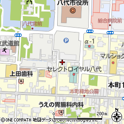 熊本第一信用金庫八代支店周辺の地図