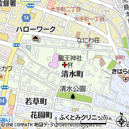 熊本県八代市清水町周辺の地図