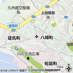 熊本県八代市八幡町10-8周辺の地図