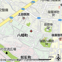 熊本県八代市八幡町周辺の地図