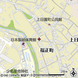 熊本県八代市福正町周辺の地図