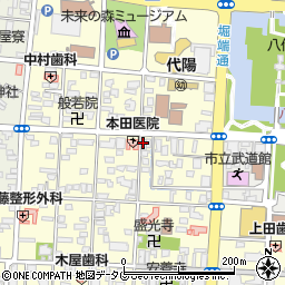 エリア調剤薬局　西松江城店周辺の地図