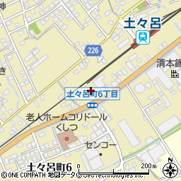 ローソン延岡土々呂町店周辺の地図