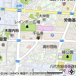 千仏寺周辺の地図