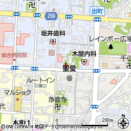 熊本県八代市通町5-21周辺の地図