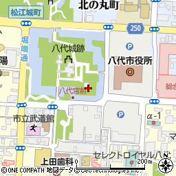 熊本県八代市松江城町周辺の地図