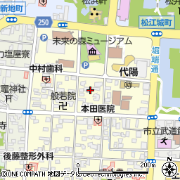 熊本県八代市西松江城町周辺の地図