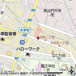 熊本県八代市大手町周辺の地図