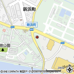 八代消防署新開分署周辺の地図