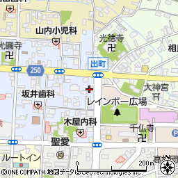 ローソン八代通町店周辺の地図