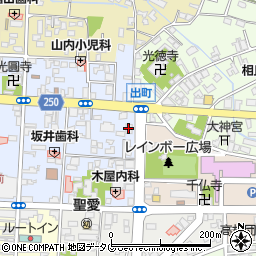 ローソン八代通町店周辺の地図