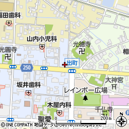 西日本シティ銀行八代支店周辺の地図
