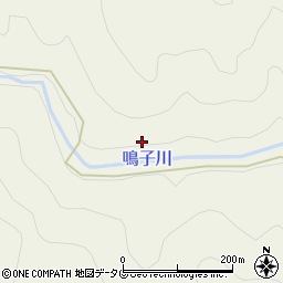 鳴子川周辺の地図