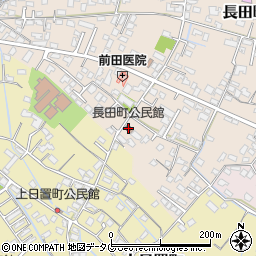 長田町公民館周辺の地図