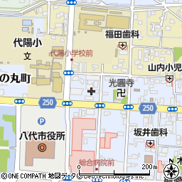 熊本県八代市通町11-9周辺の地図