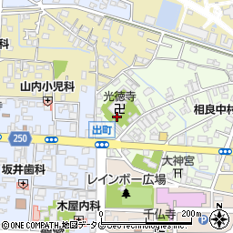 熊本県八代市出町周辺の地図