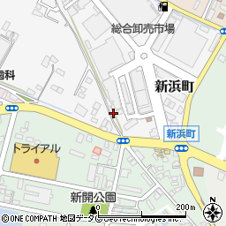 熊本県八代市新浜町2-22周辺の地図