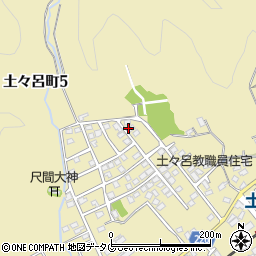 宮崎県延岡市土々呂町周辺の地図
