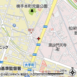 熊本県八代市毘舎丸町6-19周辺の地図