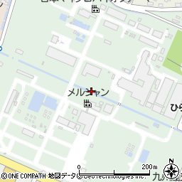 熊本県八代市三楽町周辺の地図