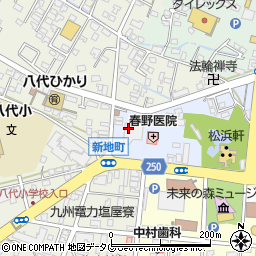 肥後銀行田中町支店 ＡＴＭ周辺の地図