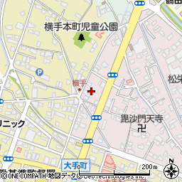 熊本県八代市毘舎丸町6-21周辺の地図