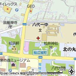 熊本県八代市北の丸町周辺の地図