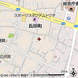 熊本県八代市長田町2874周辺の地図