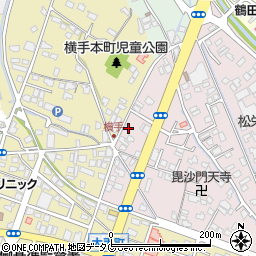 熊本県八代市毘舎丸町6-28周辺の地図