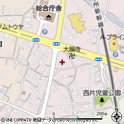 熊本県八代市西片町周辺の地図