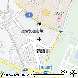 熊本県八代市新浜町周辺の地図