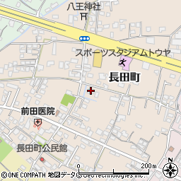 熊本県八代市長田町2883周辺の地図