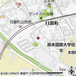 熊本県八代市日置町周辺の地図