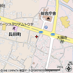 熊本県八代市長田町3289周辺の地図