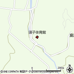 天草市須子体育館周辺の地図