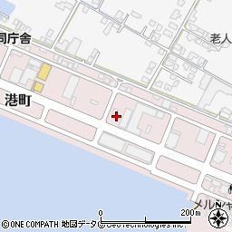 熊本県八代市港町周辺の地図