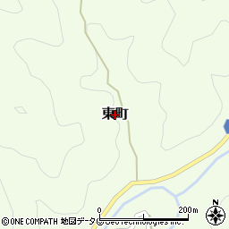 熊本県八代市東町周辺の地図