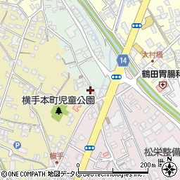 熊本県八代市古閑上町18-1周辺の地図