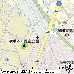 熊本県八代市古閑上町18周辺の地図