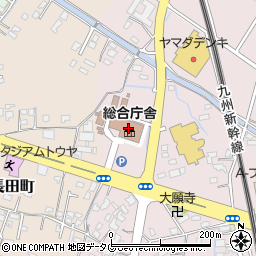 熊本県県南広域本部　八代地域振興局総務部総務課経理出納班周辺の地図
