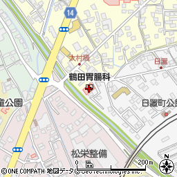 博真会鶴田胃腸科内科周辺の地図