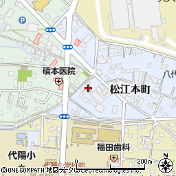 熊本県八代市松江本町周辺の地図
