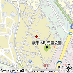 熊本県八代市横手本町周辺の地図