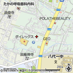カレーハウスＣｏＣｏ壱番屋八代松江町店周辺の地図