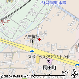 熊本県八代市長田町3181周辺の地図