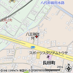 熊本県八代市長田町3165周辺の地図