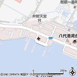 八代港管理事務所周辺の地図