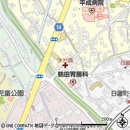 大村橋周辺の地図
