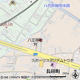 熊本県八代市長田町3163周辺の地図