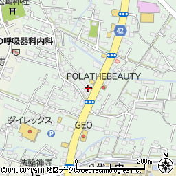 グリンベル化粧品熊本周辺の地図